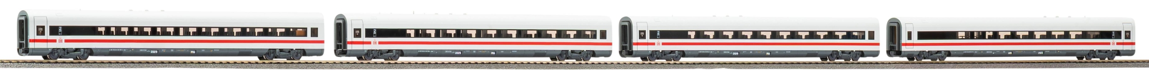 PIKO 28351 - H0 - 4-tlg. Set Personenwagen Metropolitan, DB AG, Ep. VI
